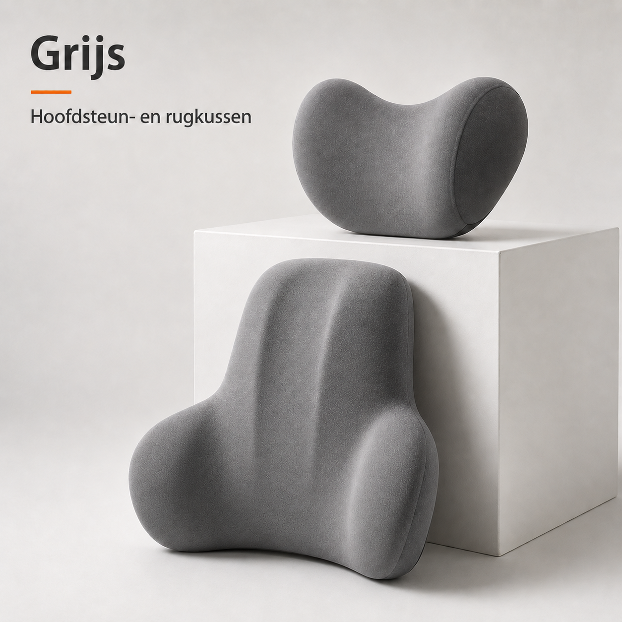 Neck and Back Cushion Set Memory Foam - For complete rest and relaxation during every car journey