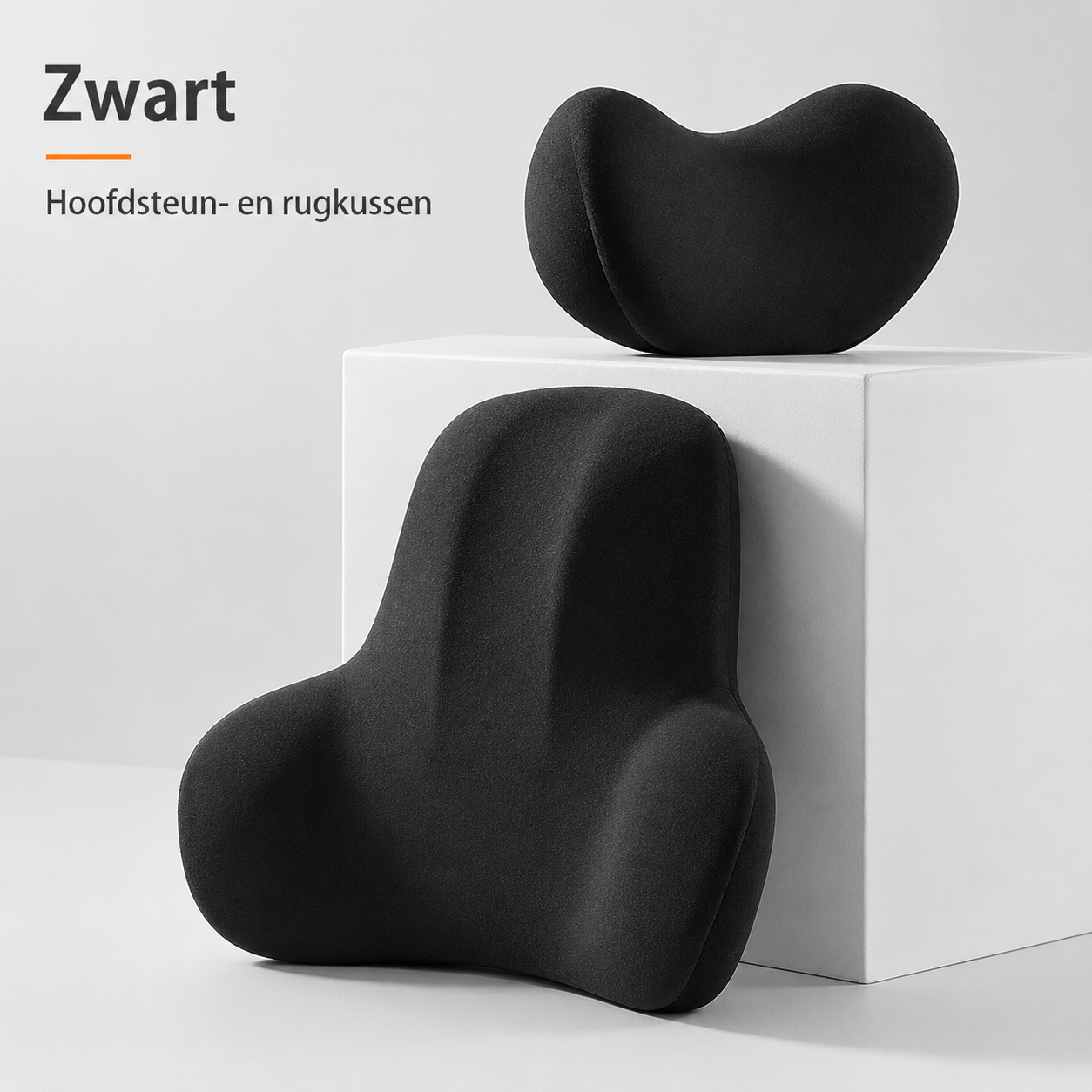 Neck and Back Cushion Set Memory Foam - For complete rest and relaxation during every car journey