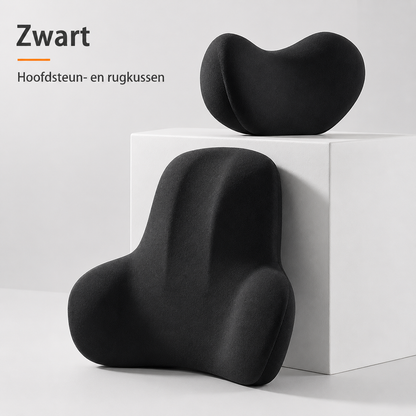 Neck and Back Cushion Set Memory Foam - For complete rest and relaxation during every car journey
