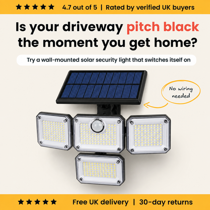 Solar Motion Sensor Outdoor Light - Light around your home, without a single cable