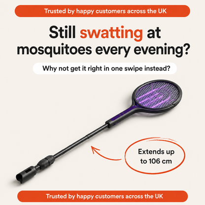 Telescopic Fly Swatter - For peaceful evenings without buzzing mosquitoes