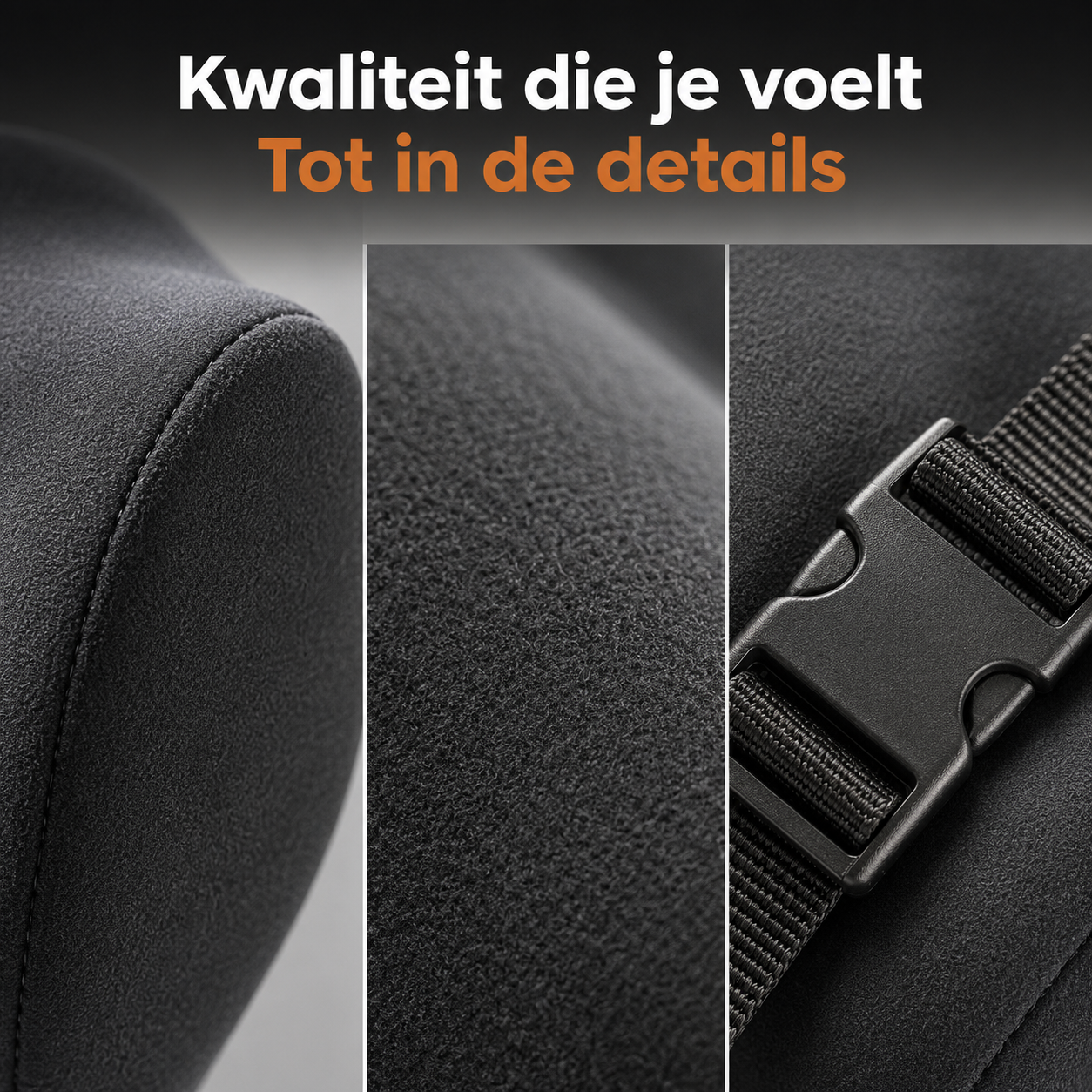 Neck and Back Cushion Set Memory Foam - For complete rest and relaxation during every car journey