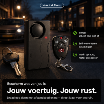 Draadloos Voertuigalarm - Slaap gerust, wetende dat jouw auto beschermd is