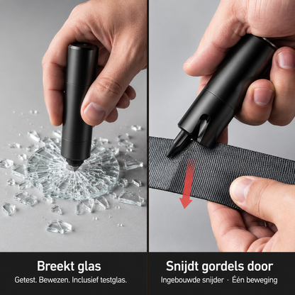 Veiligheidshamer met Gordelsnijder – Ontsnap snel en veilig in elke noodsituatie