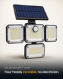 Solar Motion Sensor Outdoor Light - Light around your home, without a single cable