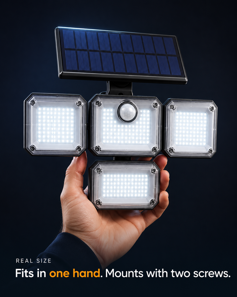 Solar Motion Sensor Outdoor Light - Light around your home, without a single cable