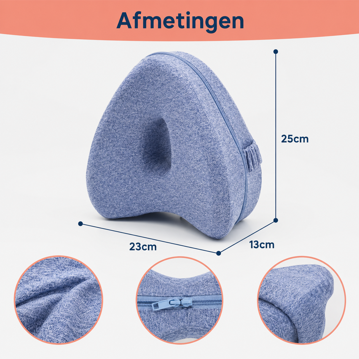 Ergonomic Knee Pillow - For a night without tossing and turning at last