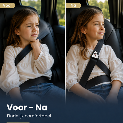 Seat Belt Protector (2x) for Children - For a safe and peaceful feeling on every ride