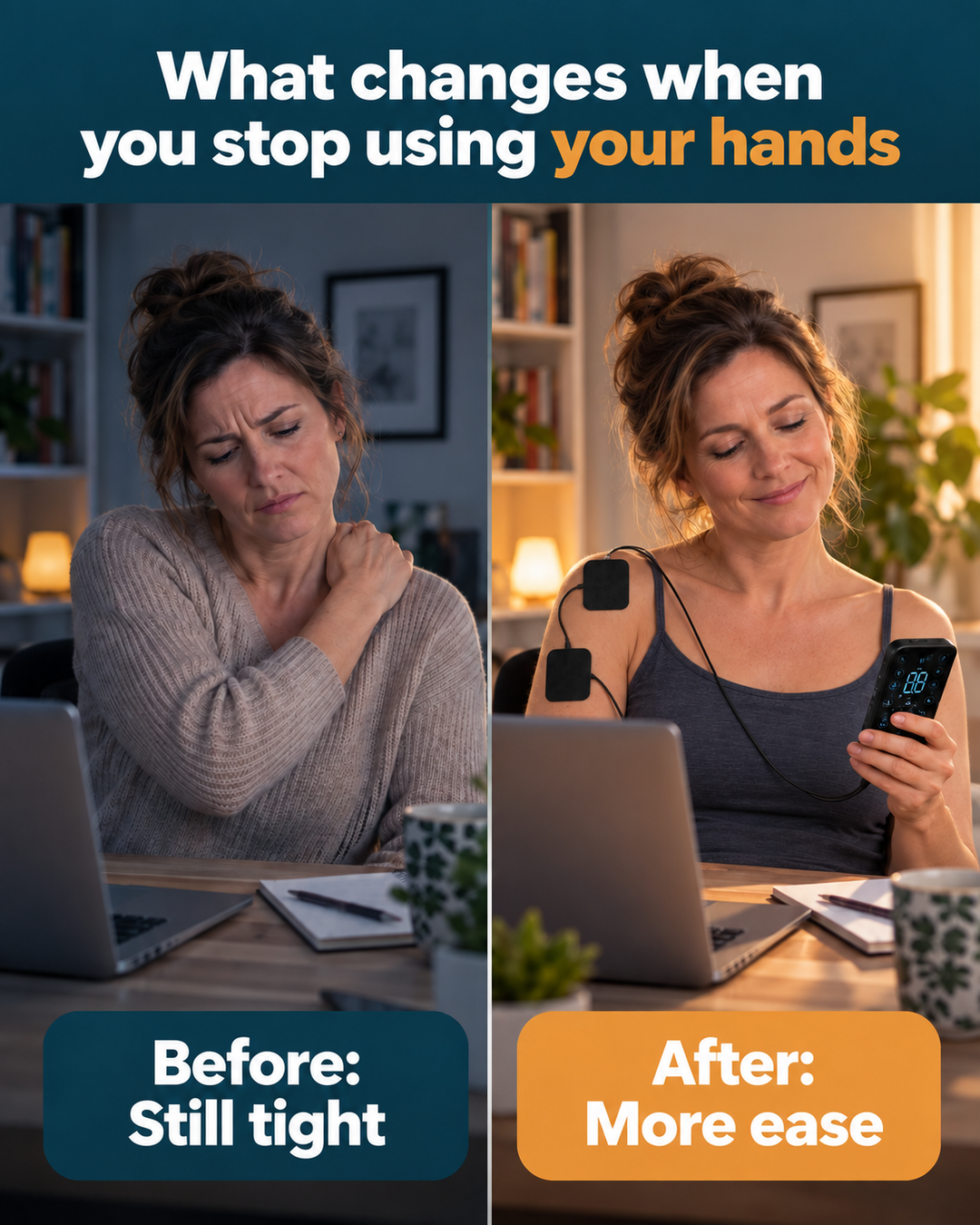 PulseEase TENS Muscle Stimulator - For Looser Muscles After a Long Day