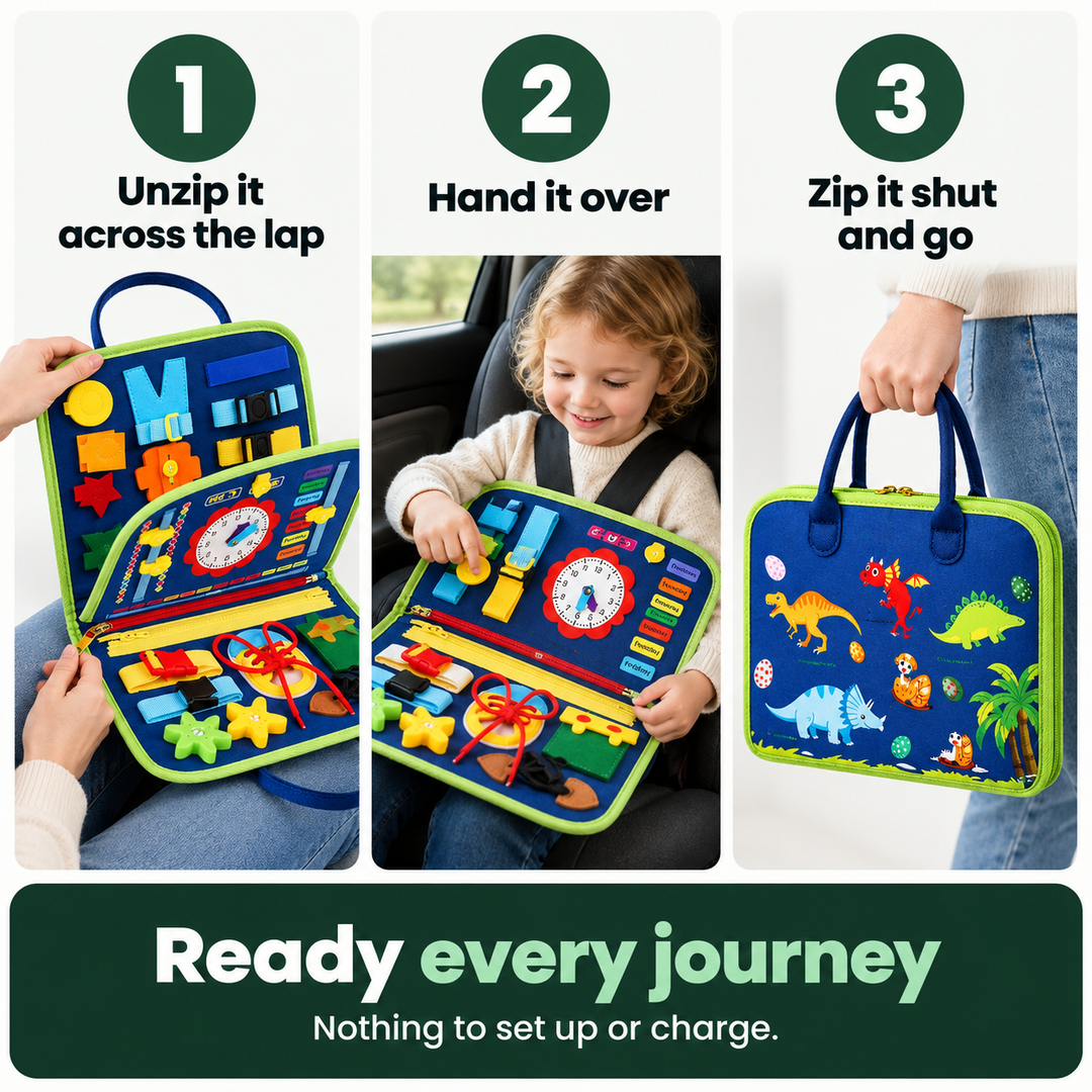 TravelPlay Board - Rustige ritten zonder scherm