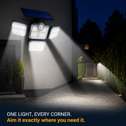 Solar Motion Sensor Outdoor Light - Light around your home, without a single cable