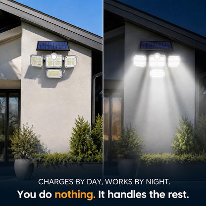 Solar Motion Sensor Outdoor Light - Light around your home, without a single cable