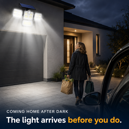 Solar Motion Sensor Outdoor Light - Light around your home, without a single cable