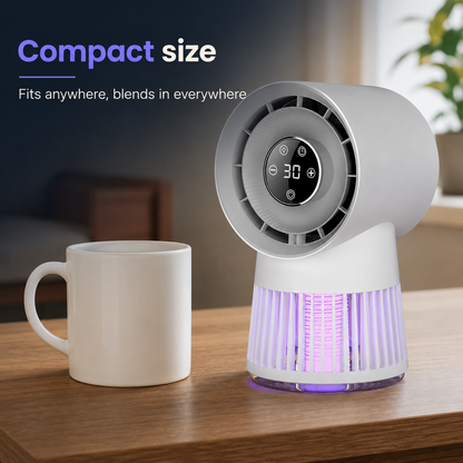 Muggenlamp Ventilator 2-in-1 - Voor rustige, muggenvrije avonden binnen en buiten