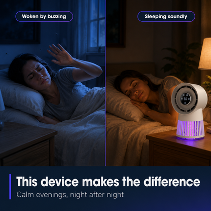Muggenlamp Ventilator 2-in-1 - Voor rustige, muggenvrije avonden binnen en buiten