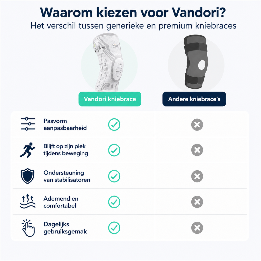 Verstelbare Kniebrace - Voor stabiele knieën zonder pijn bij elke stap