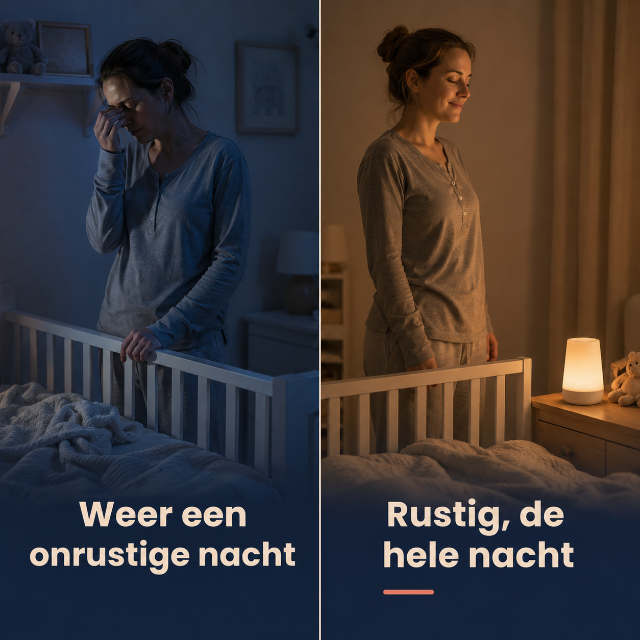 Baby Slaapmachine met Nachtlampje - Voor rustigere nachten en dieper slaap voor je kindje