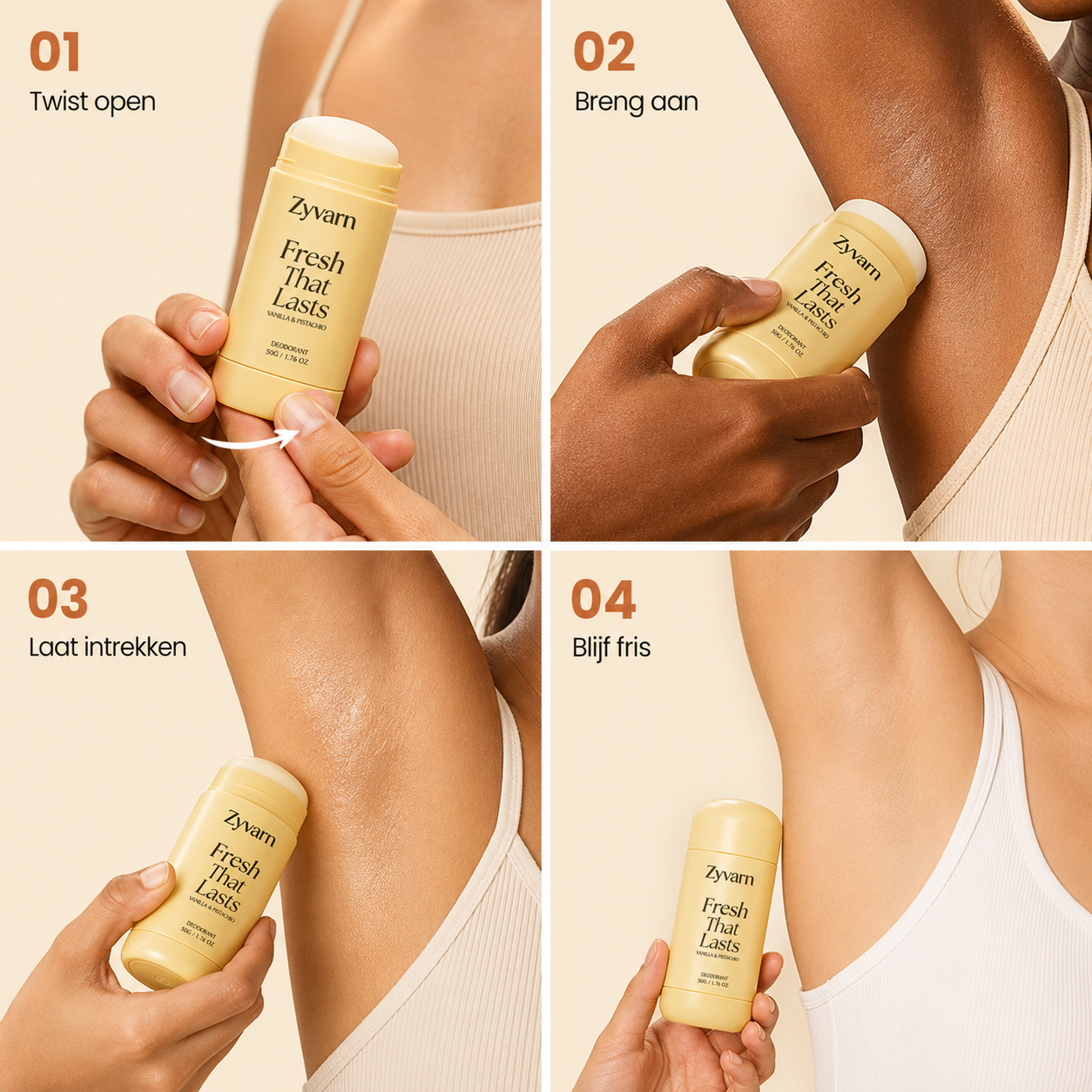 Fresh That Lasts - For visibly fresher and more even-toned underarms