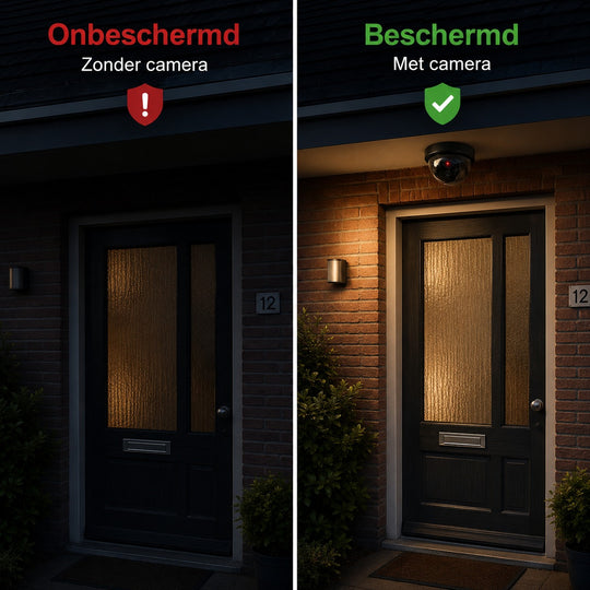 Security Camera with LED Light - For a safer feeling