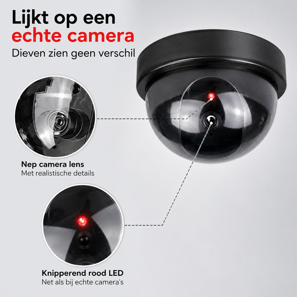 Beveiligingscamera met LED Licht - Voor een veiliger gevoel