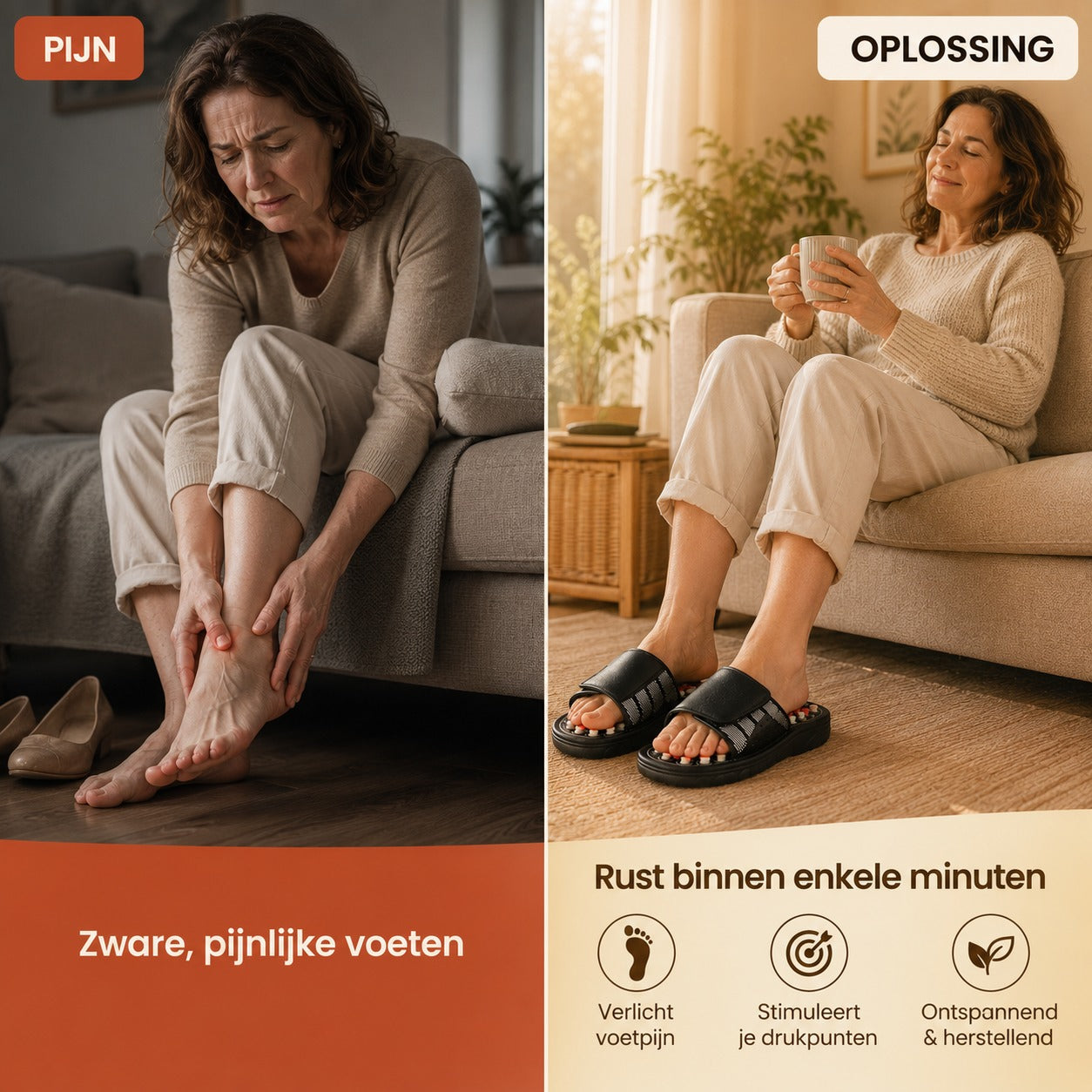 Acupressuur Massageslippers - Voor moeiteloos ontspannen na een lange dag