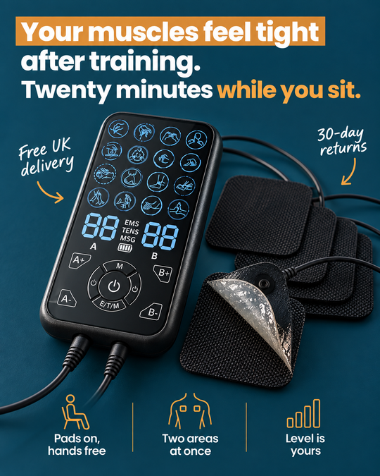 PulseEase TENS Muscle Stimulator - For Looser Muscles After a Long Day