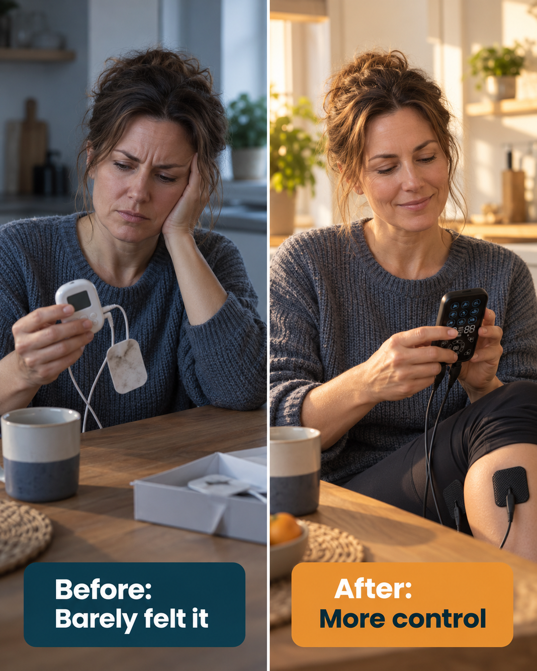 PulseEase TENS Muscle Stimulator - For Looser Muscles After a Long Day